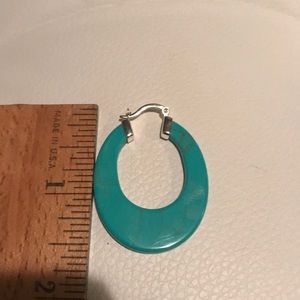 Jewelry - Genuine sterling silver and tortoise loops Jewelry - Genuine sterling silver and tortoise loops